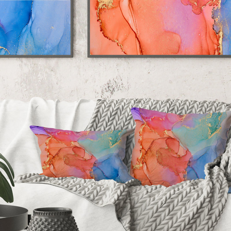 Coussin Blue Luxury, 16 po x 16 po