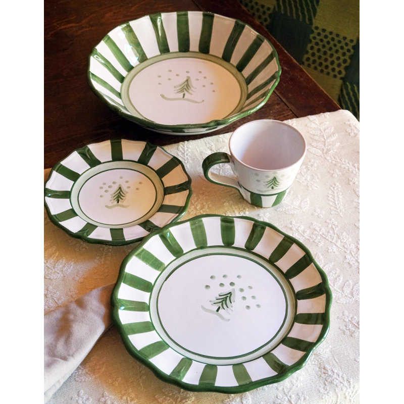Allegro Serving Bowl, Green Tree