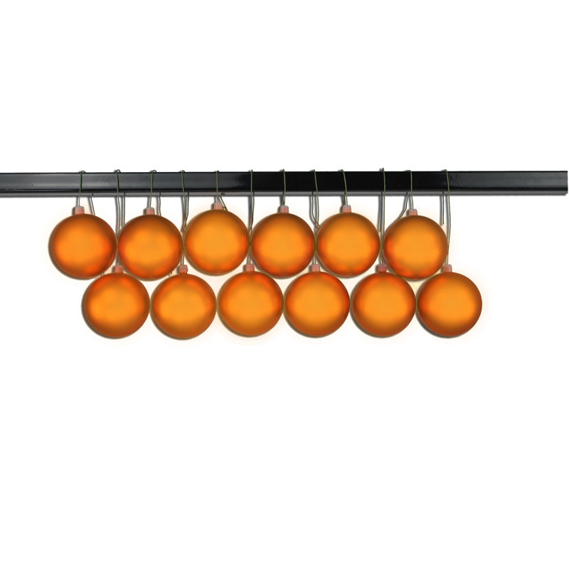 Ornement boule solide, Orange
