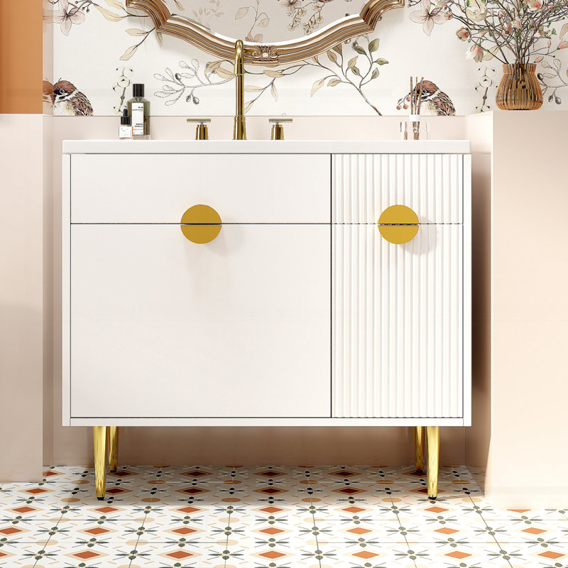 Meuble-lavabo 36 po avec lavabo en résine