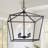 Hollymead 4 - Light Dimmable Lantern Geometric Chandelier