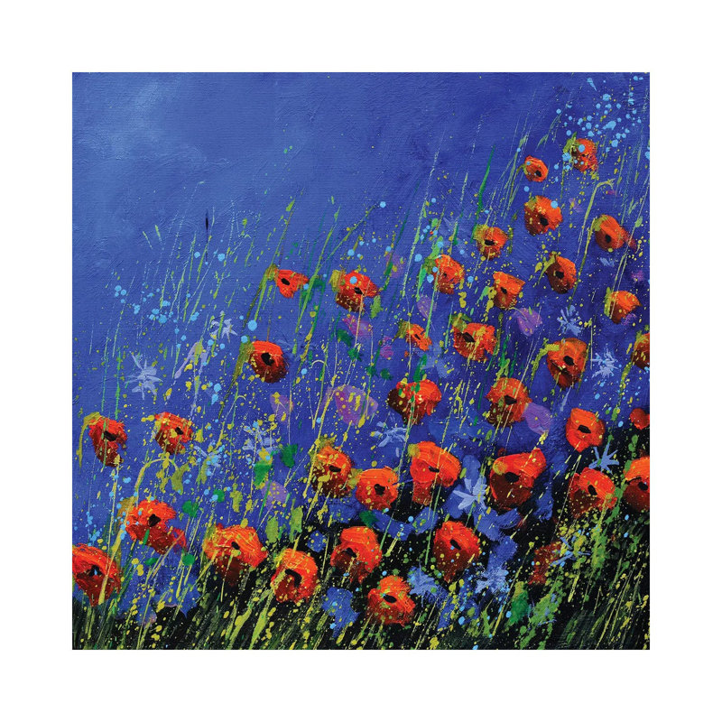 Poppies by Pol Ledent - Wrapped Canvas Gallery-Wrapped Canvas Giclée, 30.48 cm H x 30.48 cm W