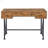 Antique Nutmeg And Black 3-Drawer Writing Desk