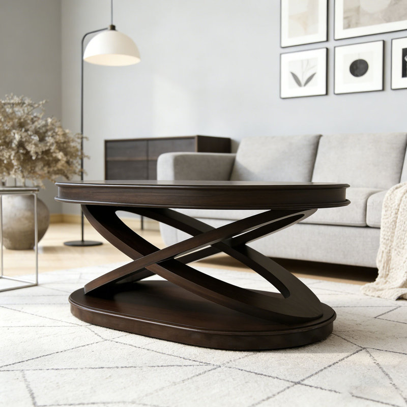 Table basse rétro, Noyer