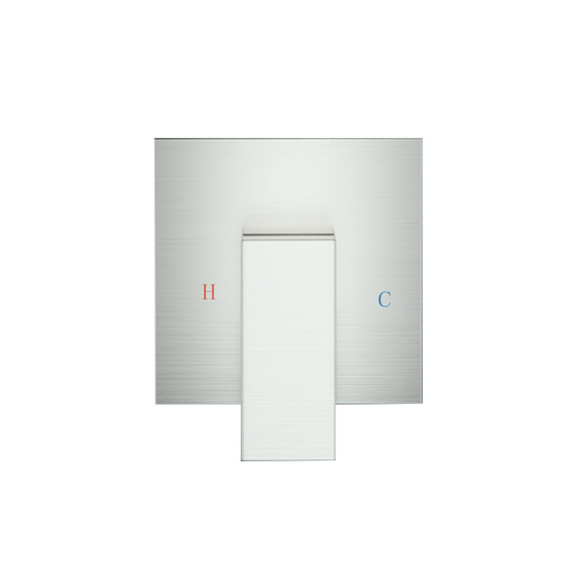 Shower Faucet Wall Mounted In Brushed Nickel Scheme - Brass, Valve Included Gushing