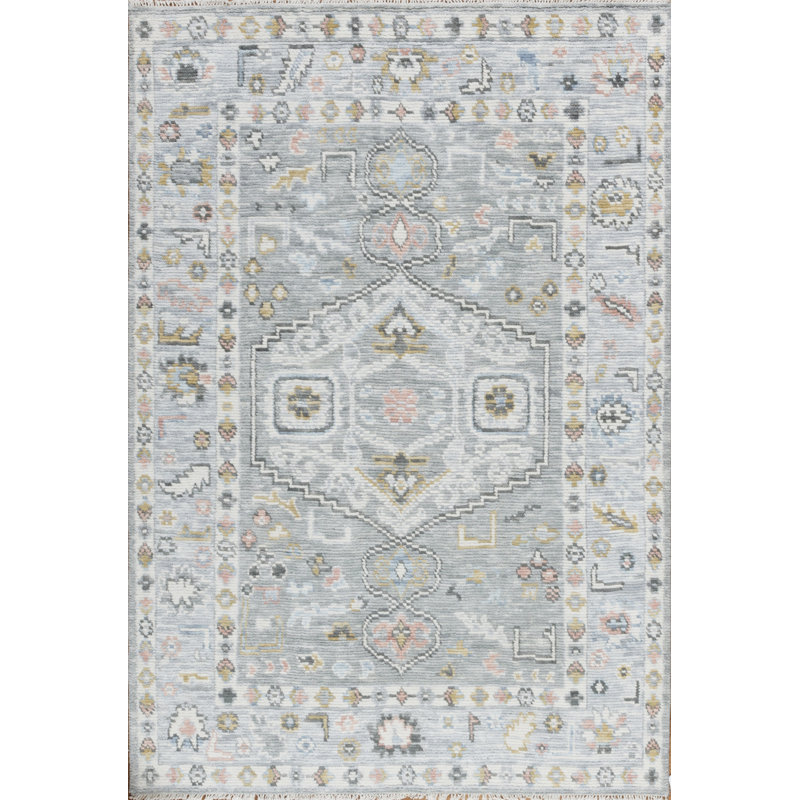 Cascade Hand Knotted Wool Area Rug, Rectangle 8' x 10'