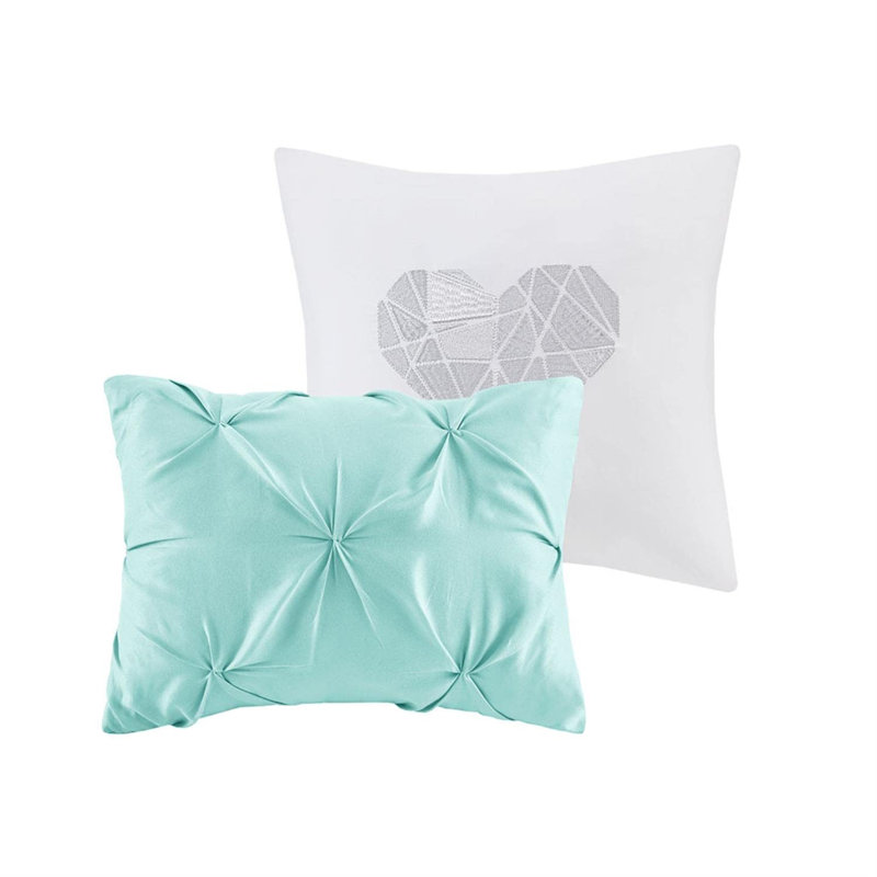 Abby Metallic Printed and Pintucked Comforter