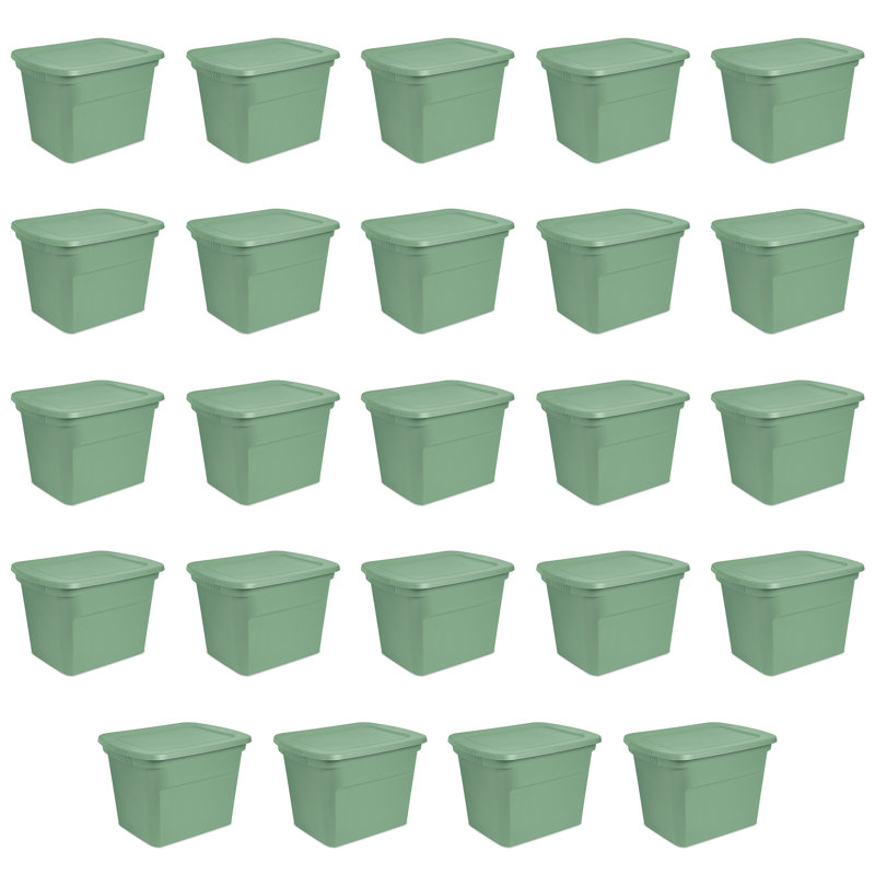 Bac de rangement en plastique Stérilite, Vert frais