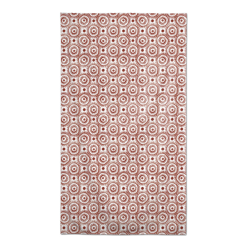 Geometric Tablecloth, Red