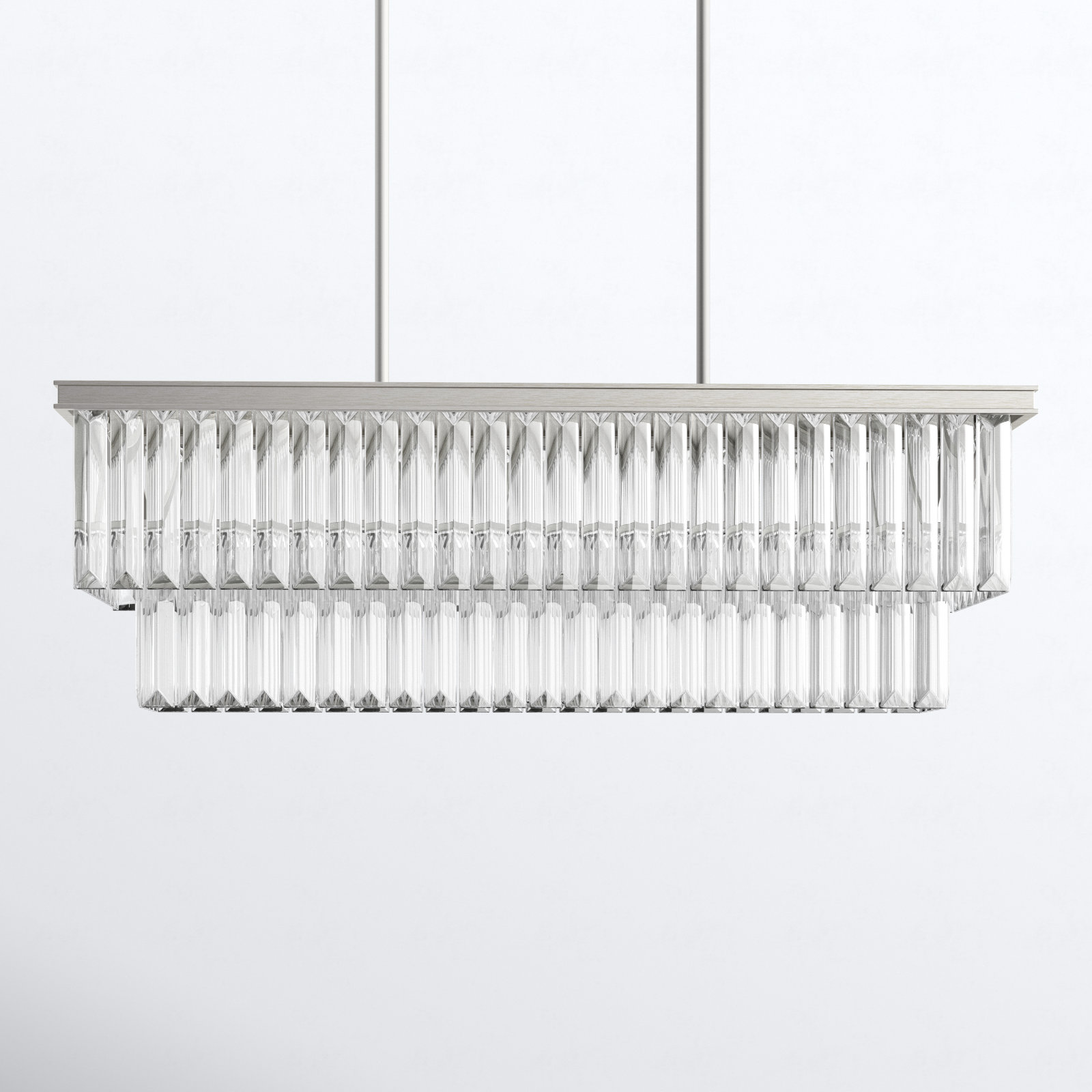 Galene 4 - Light Dimmable Tiered Chandelier, Silver Ridge