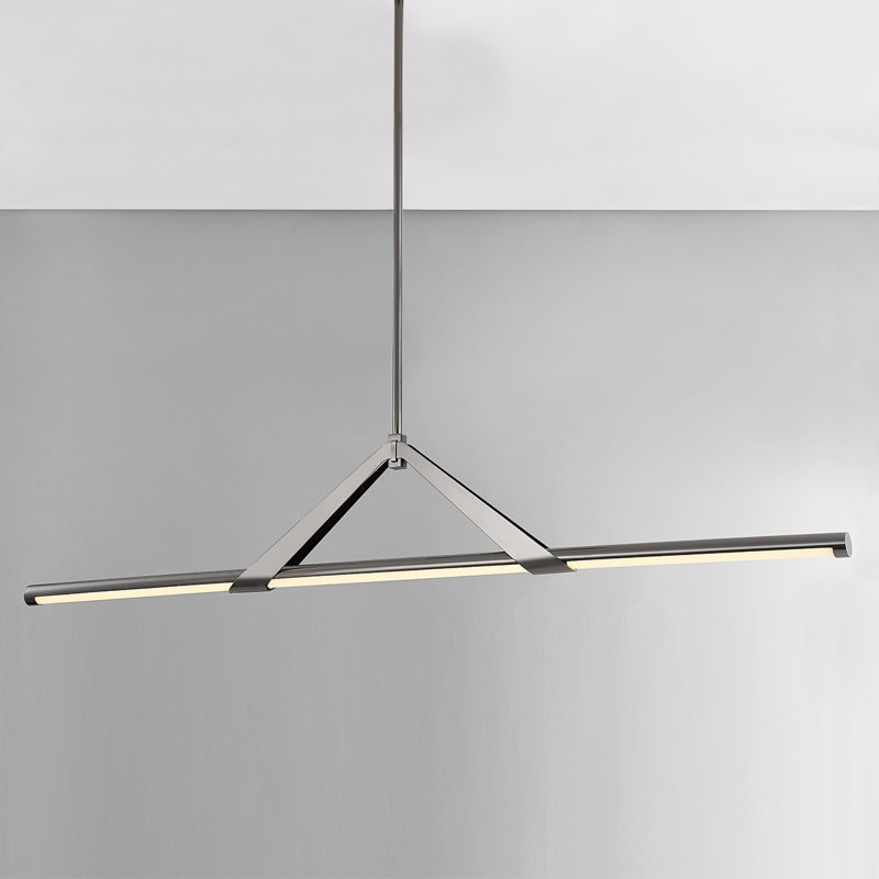 Luminaire linéaire à 1 lumière Jonas, Nickel noir