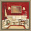 «Salon Rouge IV» par Charlene Olson-452655121-452655120
