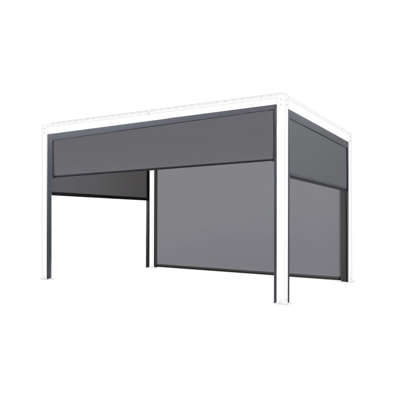 Pergola Accessory Side Screen, 224cm H x 266cm W x 0.15cm D