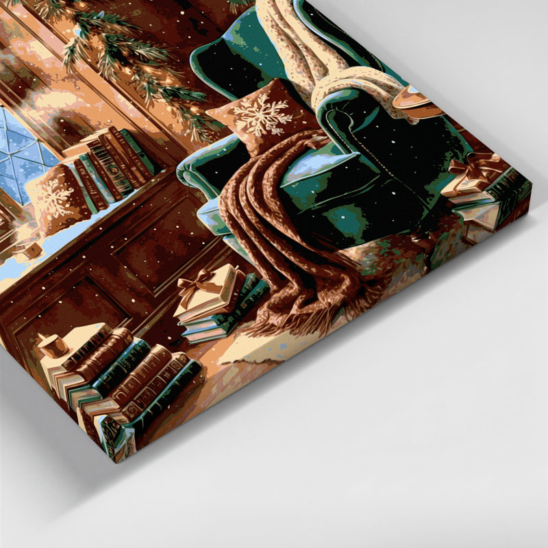 Art mural sur toile brun, H 20 po x l 24 po