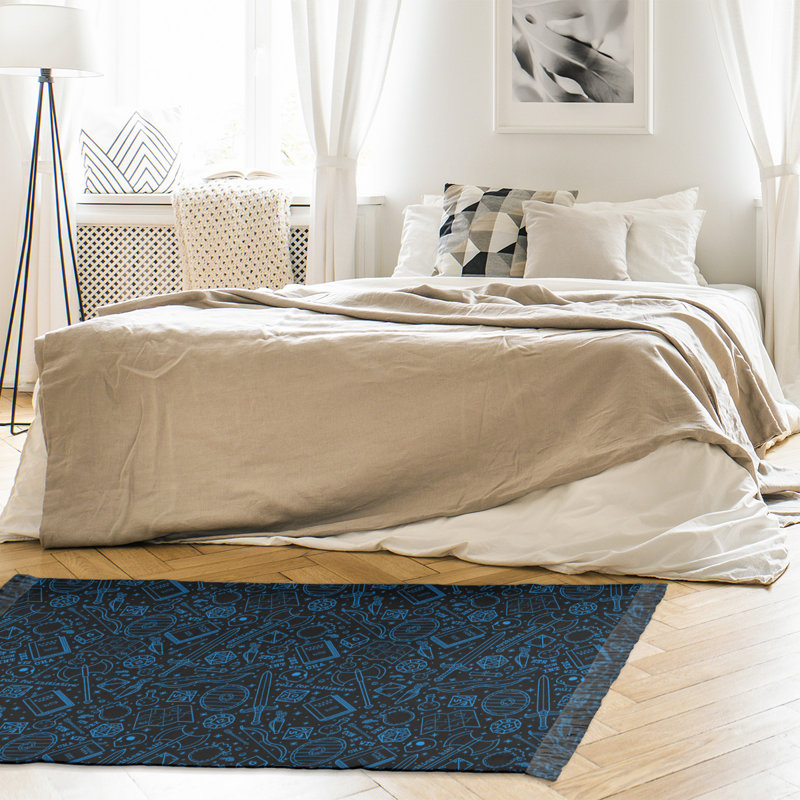 Tapis rpg black/blue area lines Mcguigan, Non