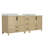 84"W×22"D×34"H Double Sinks Bathroom Vanity Cabinet,Freestangding Storage Vanity Cabinet With White Countertop-1479594699