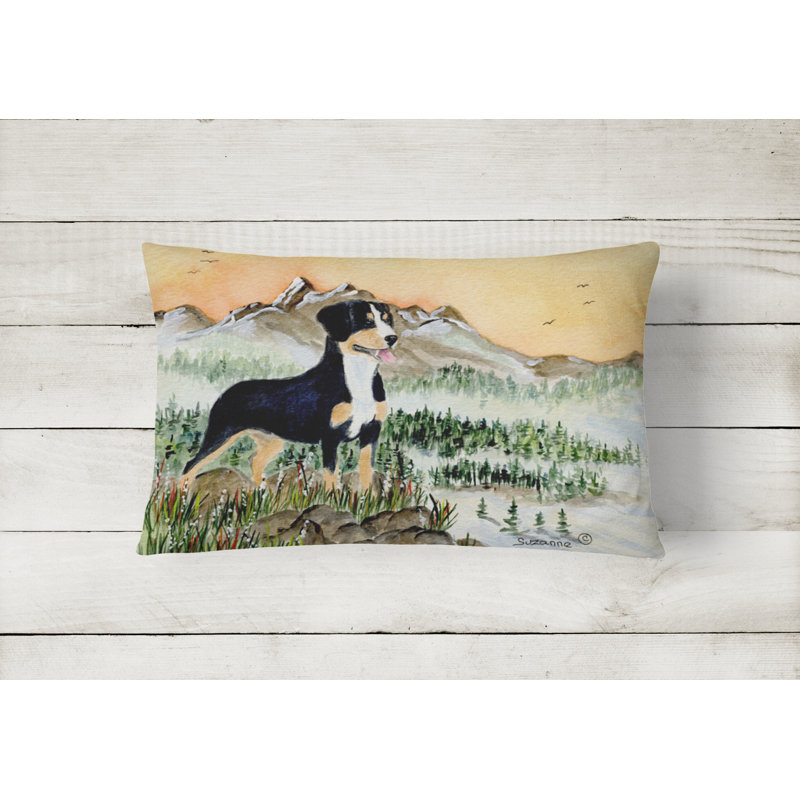 Entlebucher Outdoor Reversible Throw Pillow