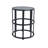 Modern Ceramic Tile Accent Table with Durable Iron Frame