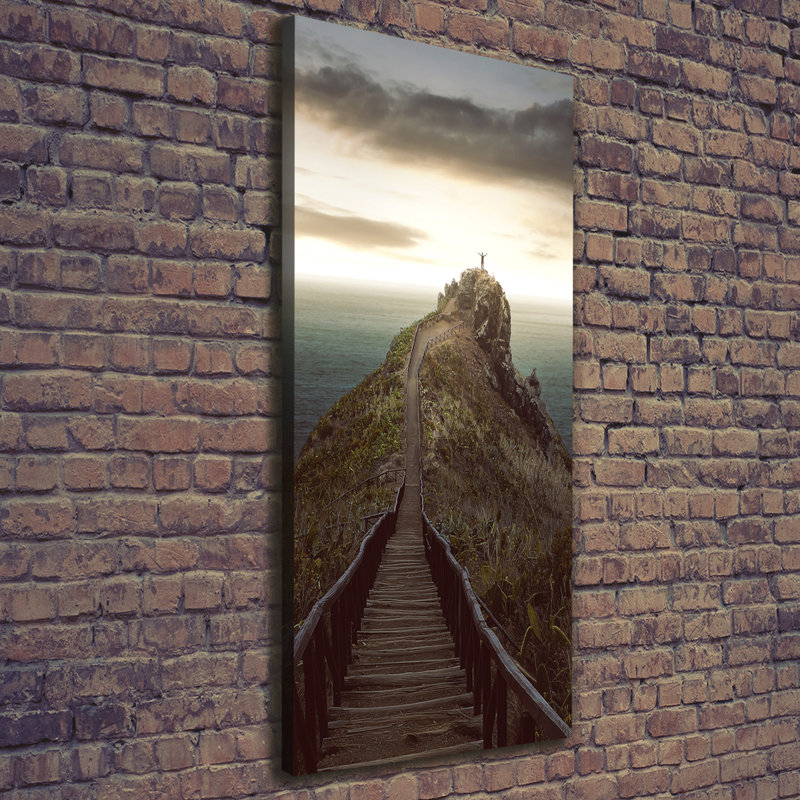 Path On The Rock - Wrapped Canvas Print