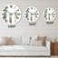 Trois plantes d'intérieur en pot - Horloge murale traditionnelle-60328096