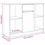 Sideboard With Drawer 101X35x76 Cm Engineered Wood-677955962