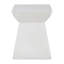 Tables de patio robustes, décor moderne blanc compact Mgo pour l'extérieur