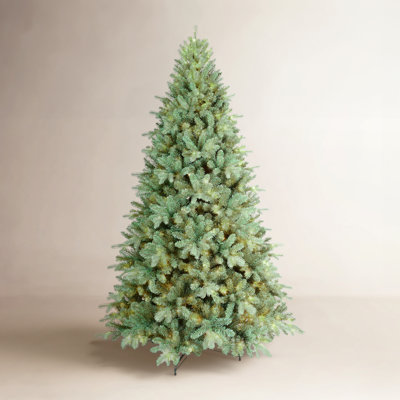 Arbre de Noël artificiel pré-éclairé avec lumières blanc chaud