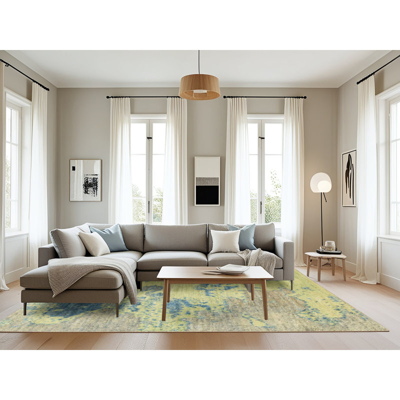 Abstract Indoor Rug, Rectangle 8' x 12'