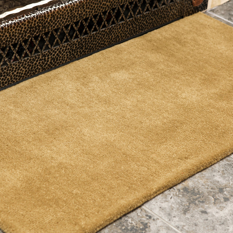 Tapis en laine Shaner, Terre de Sienne
