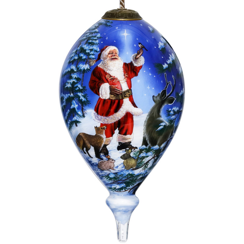 Ornement Starry Heaven and Santa Finial