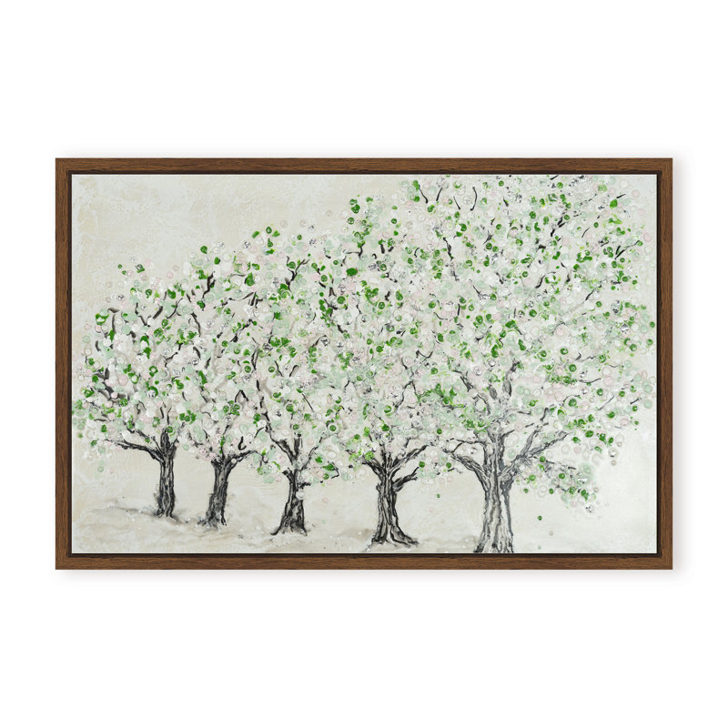 Nature Inspired "Springtime Serenity" Canvas Wall Art By , 16" H x 24" W, Framed Canvas, Beige