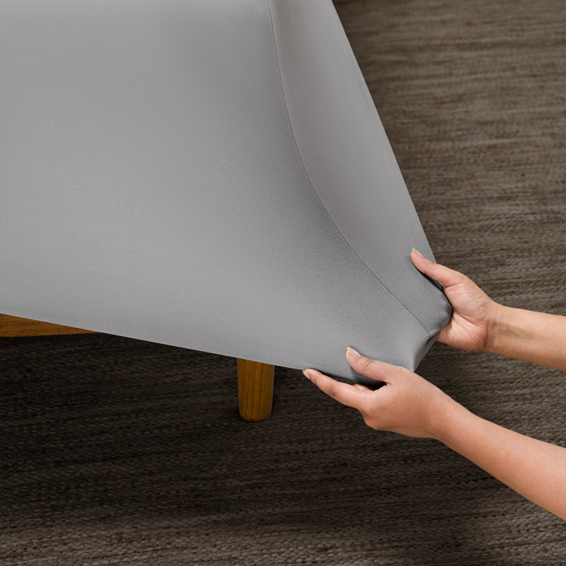 Microfiber Stretch Sheet Set, Light Gray, King Sheet Set with 2 King Pillowcases