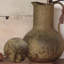 Vase à fleurs avec poignée, grand vase de ferme rustique