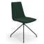 Chaise d'appoint rembourrée et revêtue de velours-690780400