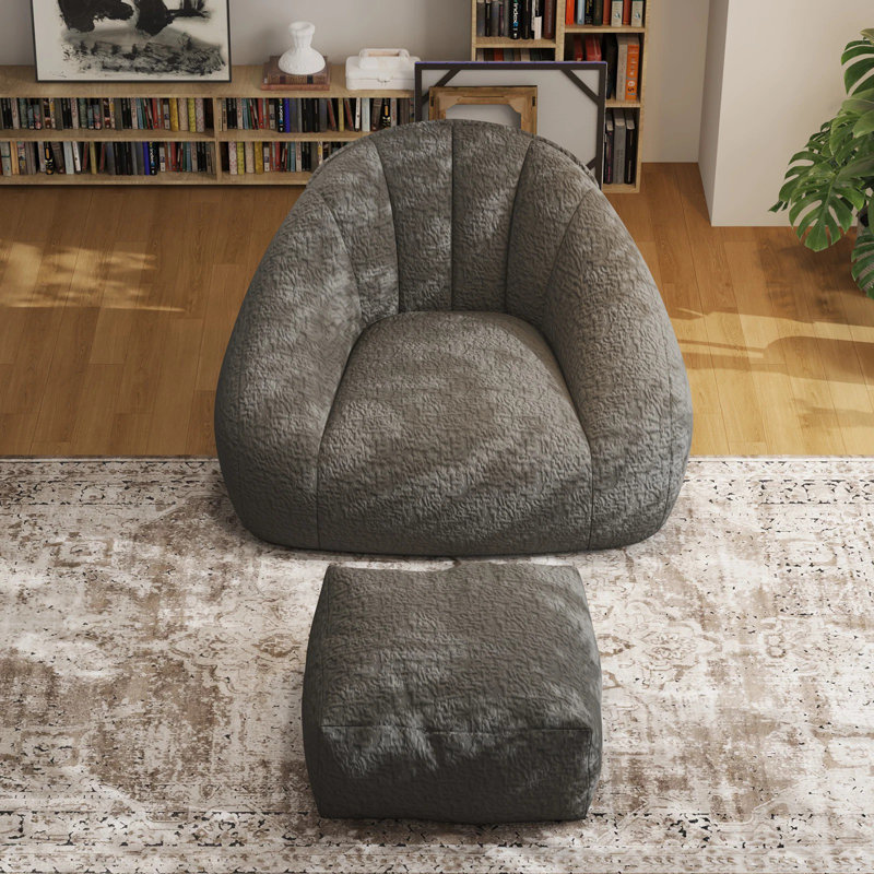 Fauteuil à billes Fireside Chair Recamier Tatami, Gris chenille
