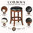 Ameil Swivel Upholstered Faux Leather Counter Stool with Solid Wood Frame-901098793-931347650