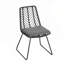 Ensemble de salle à manger d'extérieur en osier 5 pièces, table ronde en rotin et chaises pour 4, parfait pour le patio, la terrasse, la cour arrière, le porche