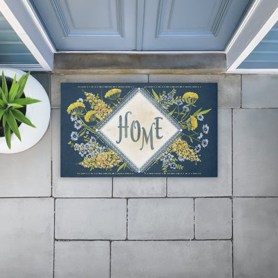  Tapis antidérapant recyclé Cottage Florals Home 18 po x 30 po