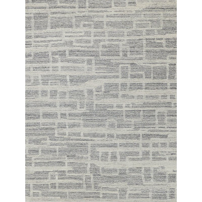 Exquisite Rugs Park City Handmade Hand-Tufted New Zealand Wool On Canvas Gray/Ivory Area Rug