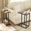 Table de bout moderne en C avec table de bout et repose-pieds réglables-903307720