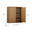 Armoire de rangement murale moderne à 2 portes avec portes cannelées Tremolo pour l'organisation de la salle de bain-232996228