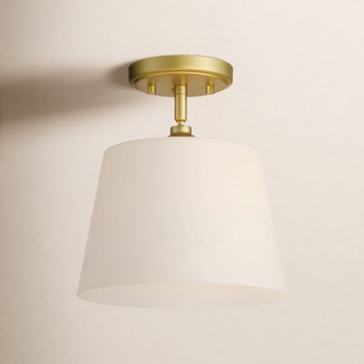 10" Single Light Semi Flush Mount