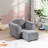 Kids Upholstered Couch with ottoman
