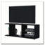 Meuble télé noir avec rangement ouvert-832413319