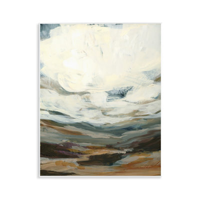 Abstract Heavy Clouds Wall Plaque Art by Haley Knighten