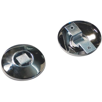 Round Concealed Mount Shower Rod Flange Set - Satin Nickel