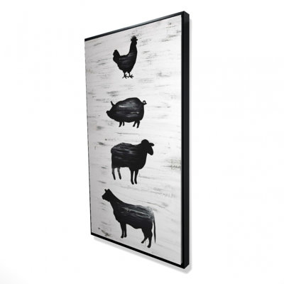Farm Animals Print On Canvas