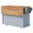 Kitchen Island With Modern Lines And Grey Blue Hue 54.62In Depth --2075301060