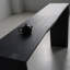 Retro Minimalist Carbonized Console Table-107308309
