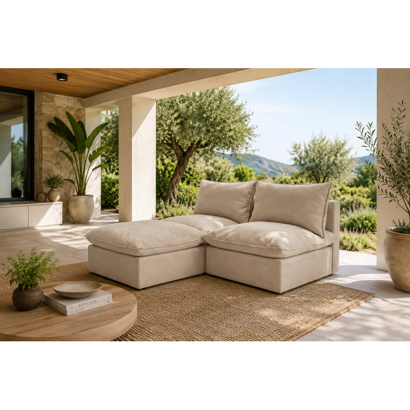 Sofa, Beige Outdura